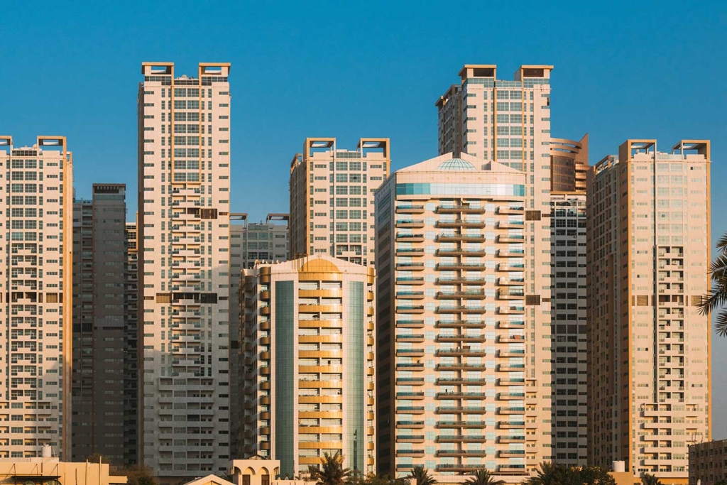 Residential buildings in Dubai